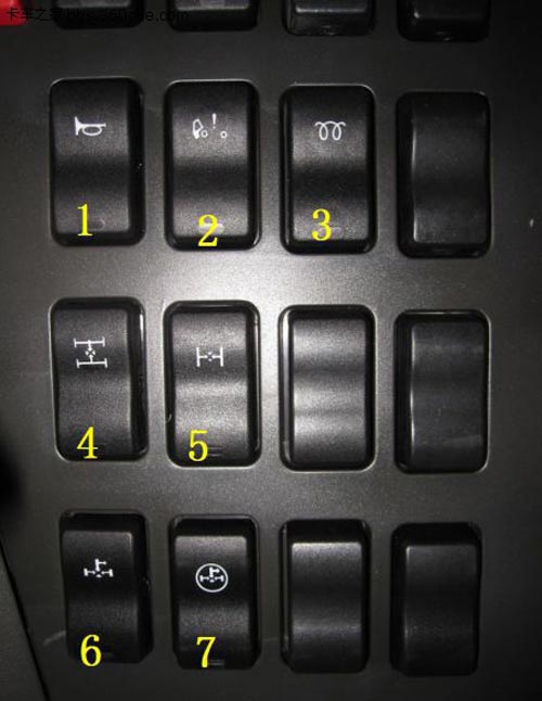 解放j6驾驶室按钮